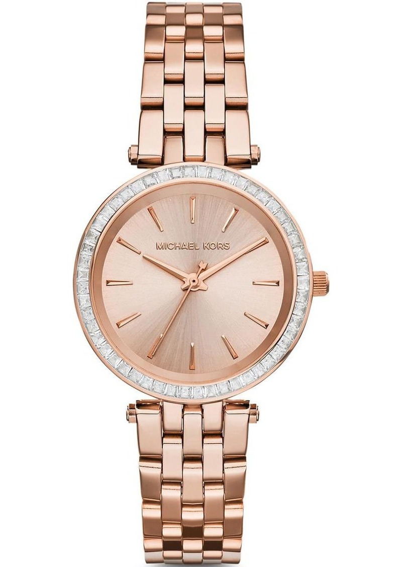 Michael Kors Mini Darci MK3366 Women's Rose Gold-Tone Quartz 33mm Watch MSRP