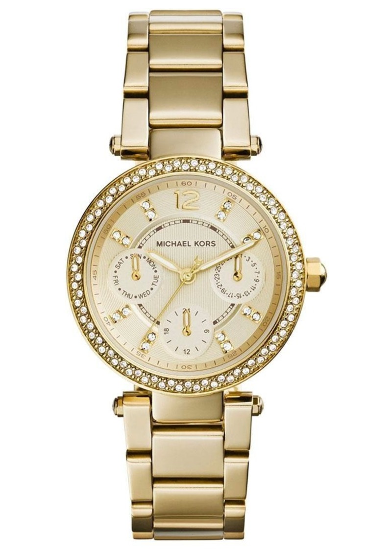 Michael Kors Mini Parker MK6056 Women's Gold-Tone Quartz 33mm Watch