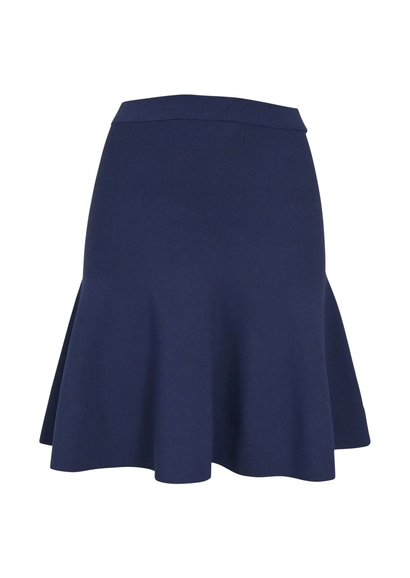 Michael Kors Mini Skirt in Blue Wool