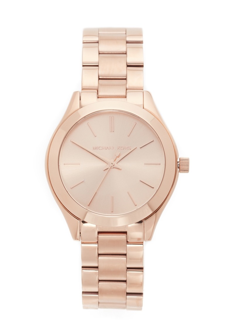 mk mini slim runway watch