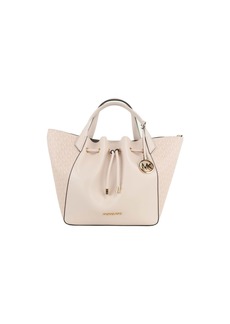 Michael Kors Phoebe Large Powder Blush PVC Leather Drawstring Grab Bag Women's Handbag