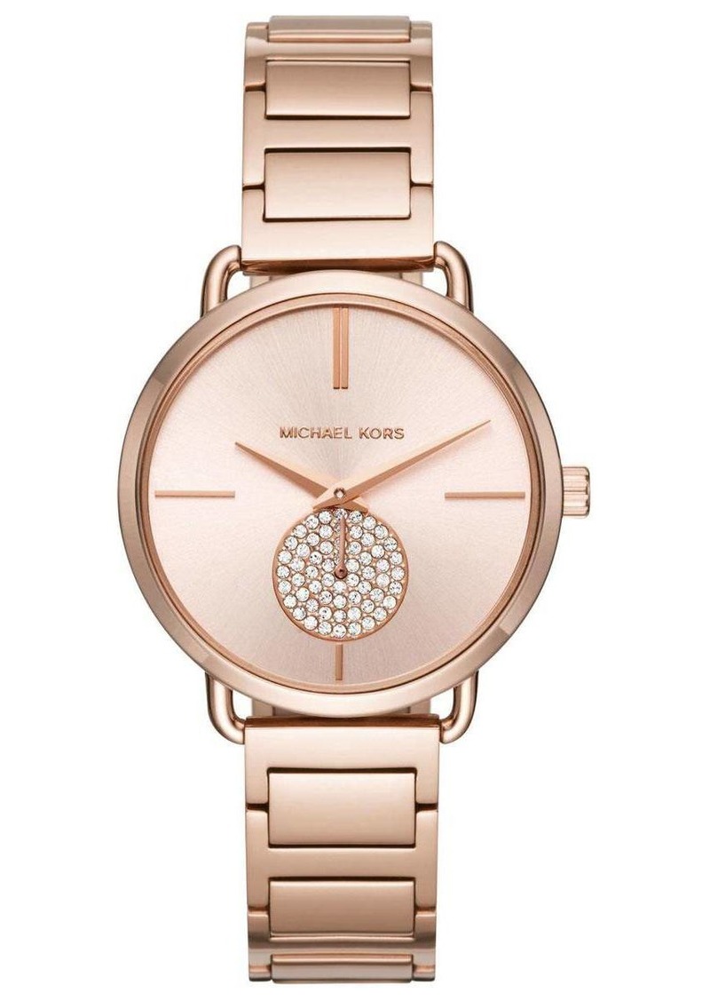 Michael Kors Portia MK3640 Women's Rose-Gold Quartz 37mm Watch