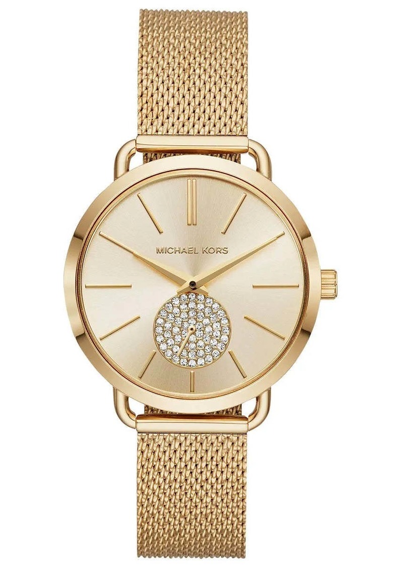 Michael Kors Portia MK3844 Women's Gold-Tone Quartz 37mm Watch