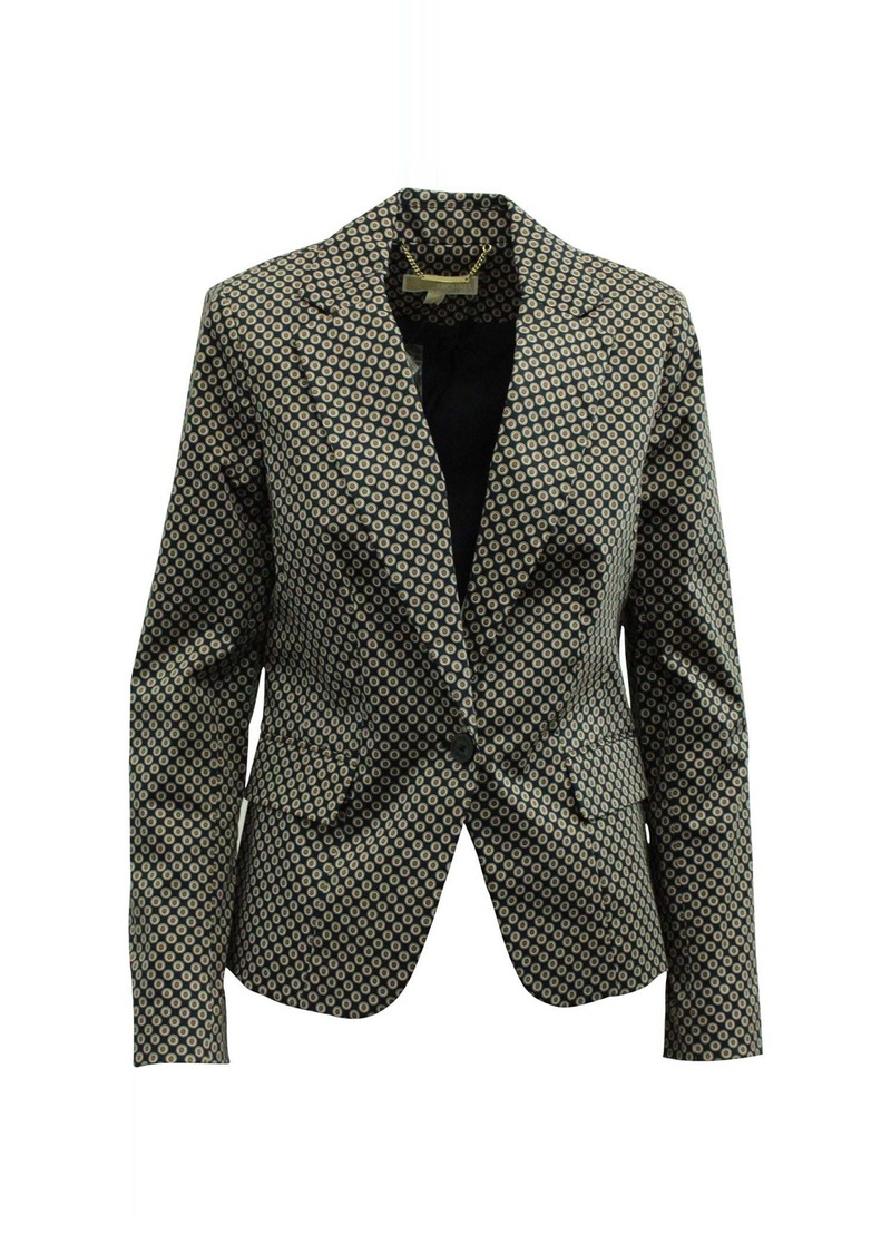 Michael Kors Printed Blazer in Black Viscose