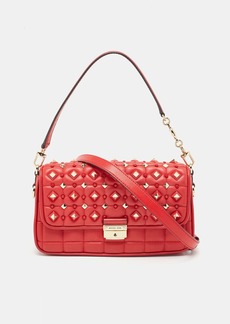 Michael Kors Quilted Leather Small Studded Bradshaw Convertible Shoulder Bag