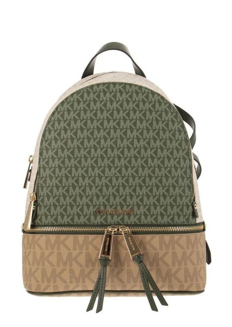 MICHAEL KORS RHEA - Colour block backpack with logo