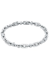 Michael Kors Rhodium-Plated Brass Astor Link Unisex Chain Bracelet - Silver