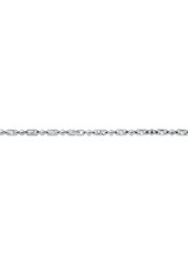 Michael Kors Rhodium-Plated Brass Astor Link Unisex Chain Necklace - Silver