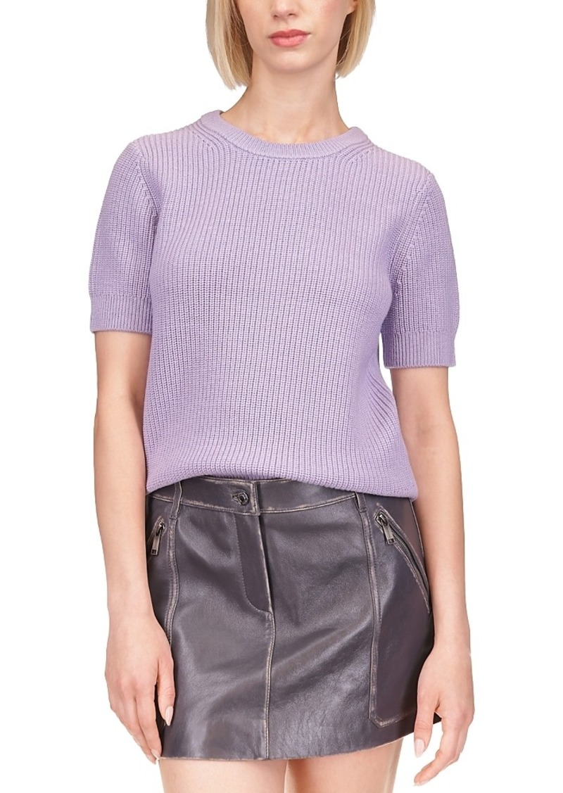 Michael Kors Short Sleeve Shaker Sweater