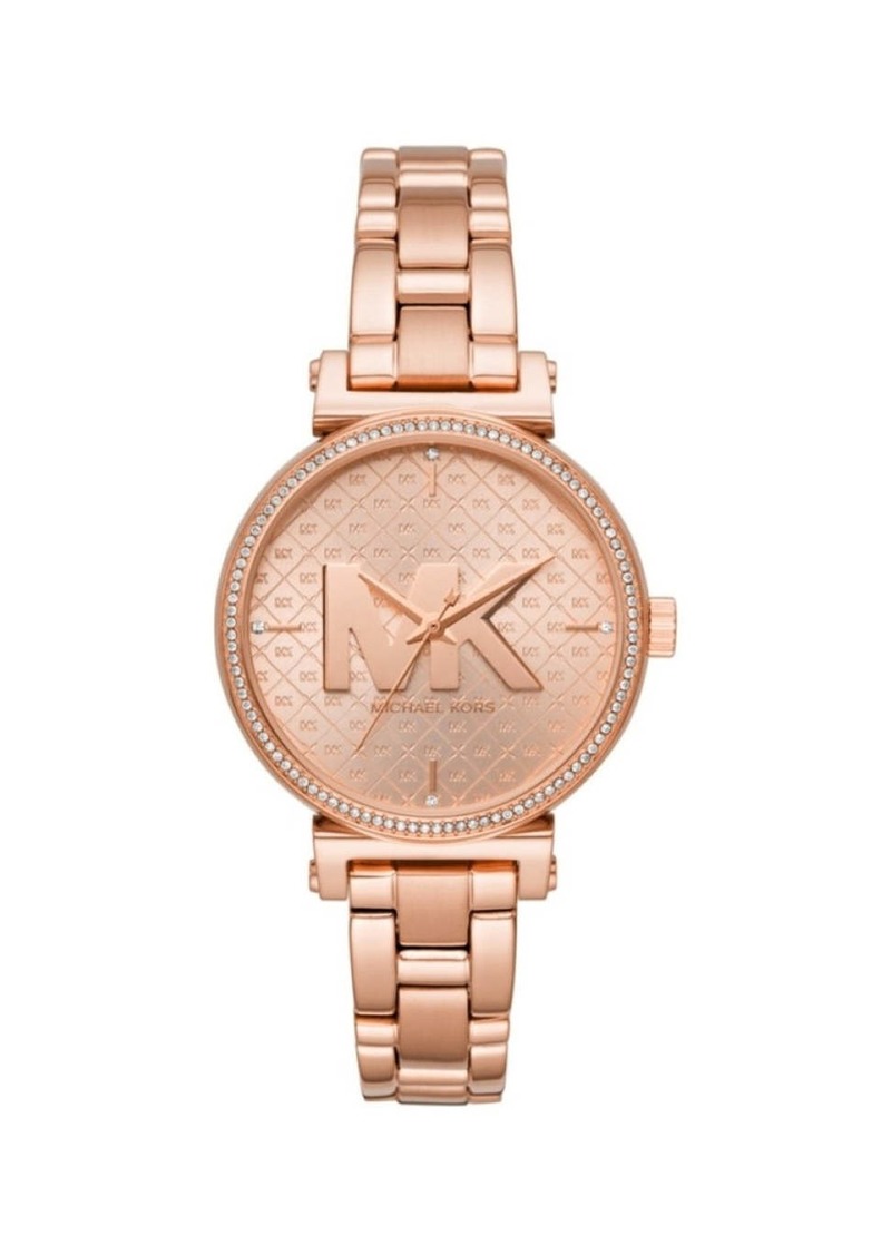 Michael Kors Sofie MK4335 Women's Rose Gold-Tone Quartz 36mm Watch