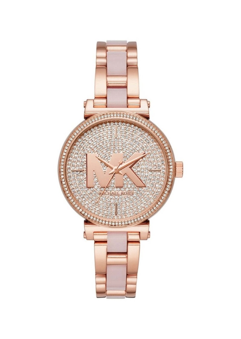 Michael Kors Sofie MK4336 Women's Rose Gold-Tone Quartz 36mm Watch