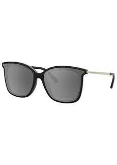 Michael Kors Polarized Sunglasses, MK2079U Zermatt - BLACK / SilverGreyGradientMirror Polar