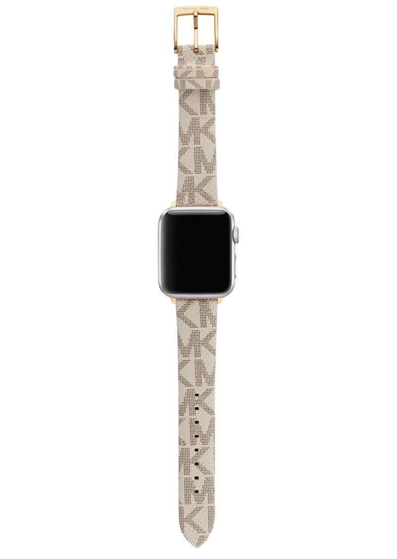 Michael Kors White Pvc Strap for Apple Watch, 38-45mm - White