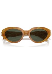 Michael Kors Women's Empire Oval Sunglasses, MK2192 - Amber Tortoise