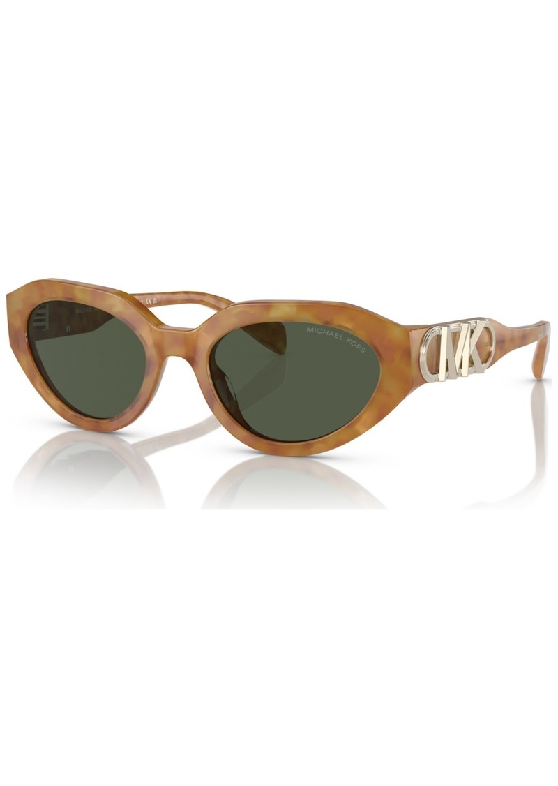 Michael Kors Women's Empire Oval Sunglasses, MK2192 - Amber Tortoise