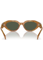 Michael Kors Women's Empire Oval Sunglasses, MK2192 - Amber Tortoise