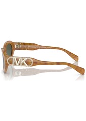 Michael Kors Women's Empire Oval Sunglasses, MK2192 - Amber Tortoise