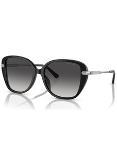 Michael Kors Women's Flatiron Sunglasses, MK2185 - Black