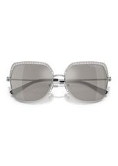 Michael Kors Women's Greenpoint Sunglasses, Mirror MK1141 - Silver