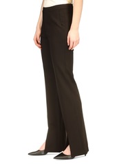 Michael Kors Women's High-Rise Split-Front Pants - Black