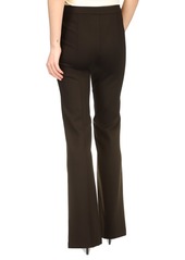 Michael Kors Women's High-Rise Split-Front Pants - Black