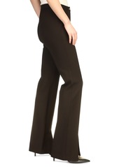 Michael Kors Women's High-Rise Split-Front Pants - Black