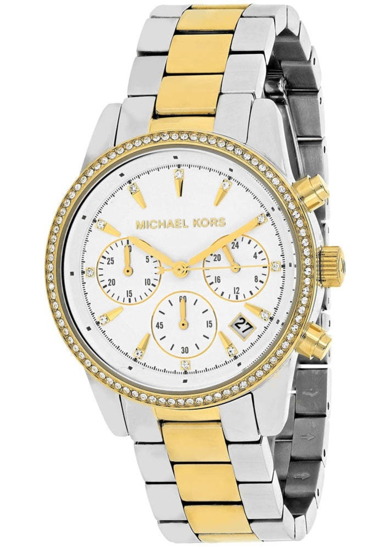 Michael Kors Women's Ritz White Dial Watch