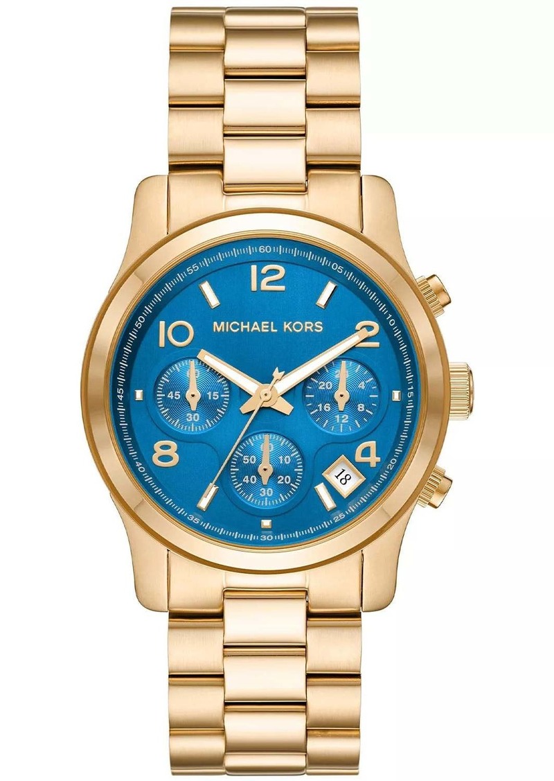 Michael Kors Women's Runway Blue Dial Watch
