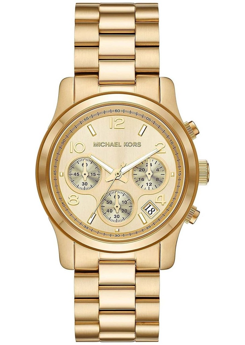 Michael Kors Women's Runway Gold Dial Watch