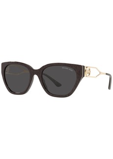Michael Kors Women's Sunglasses, MK2154 Lake Como - Brown Signature PVC