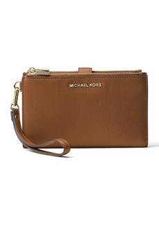 Michael Michael Kors Adele Double Zip Leather iPhone 7 Plus Wristlet