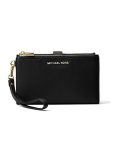 Michael Michael Kors Adele Double Zip Leather iPhone 7 Plus Wristlet