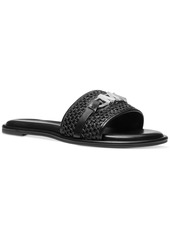 Michael Michael Kors Ember Slide Sandals - Natural/ Luggage