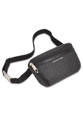 Michael Michael Kors Logo Fanny Pack, Created for Macy's - Black Logo/Silver