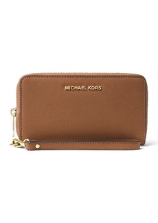 Michael Michael Kors Multi-Function Flat Large Saffiano Leather Smartphone Wristlet