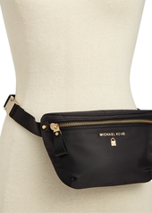 Michael Michael Kors Nylon Fanny Pack, Created for Macy's - Black, Gold-Tone