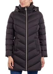 Michael Michael Kors Women's Hooded Packable Down Puffer Coat, Created for Macy's - Dark Emerald