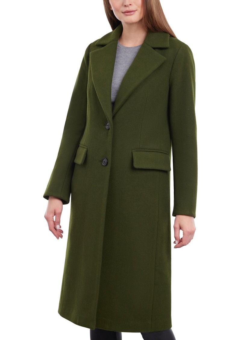 Michael Michael Kors Petite Single-Breasted Coat, Created for Macy's - Jade