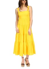 Michael Michael Kors Poplin Tiered Midi Dress