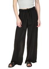 Michael Michael Kors Self-Sash Drapey Crepe Wide-Leg Pants, Regular & Petite - Black