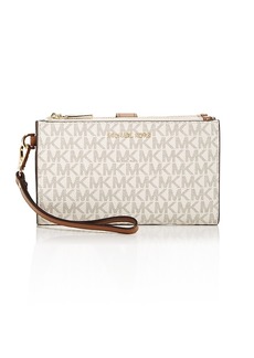 Michael Michael Kors Signature Print Wristlet Wallet