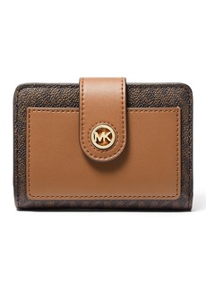 Michael Michael Kors Small Logo Print Compact Wallet