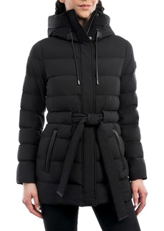 Michael Michael Kors Women's Belted Packable Puffer Coat - Black