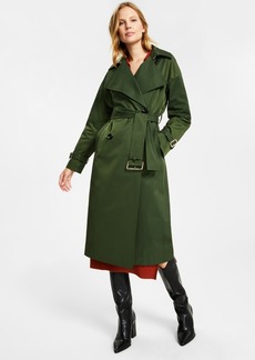 Michael Michael Kors Women's Belted Trench Coat - Jade