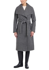 Michael Michael Kors Women's Belted Wrap Coat - Dark Camel