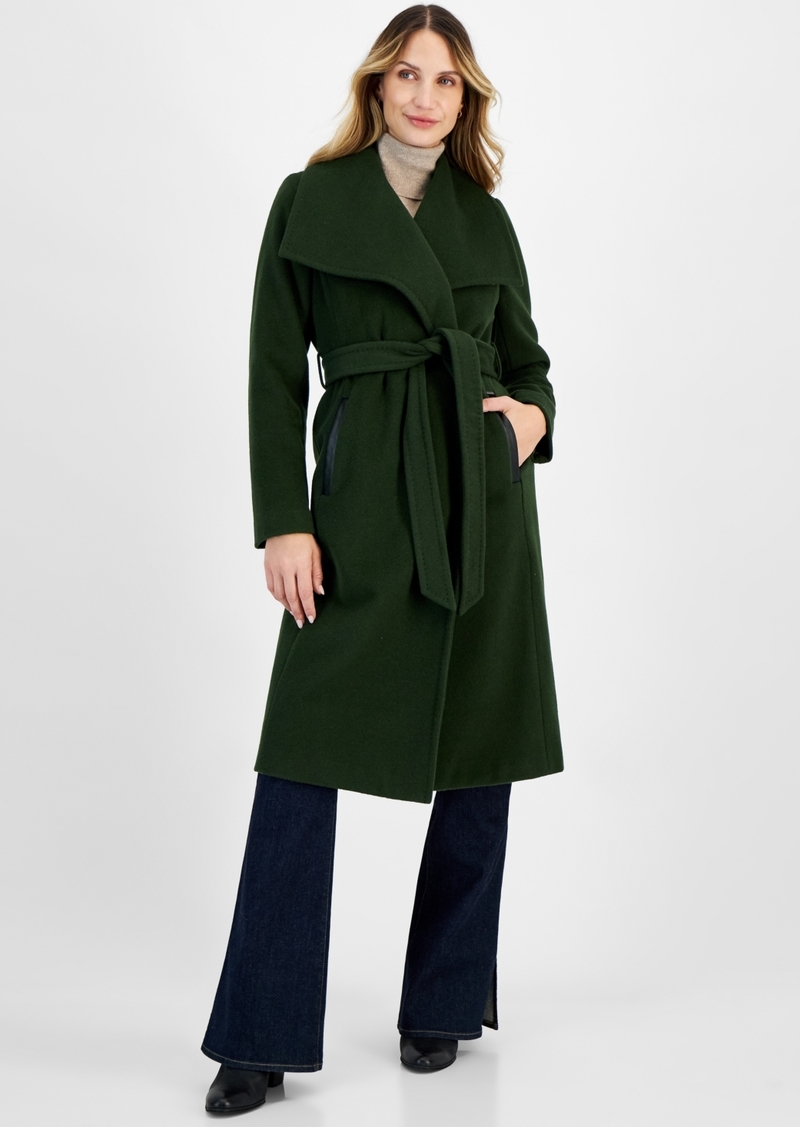 Michael Michael Kors Women's Belted Wrap Coat - Jade