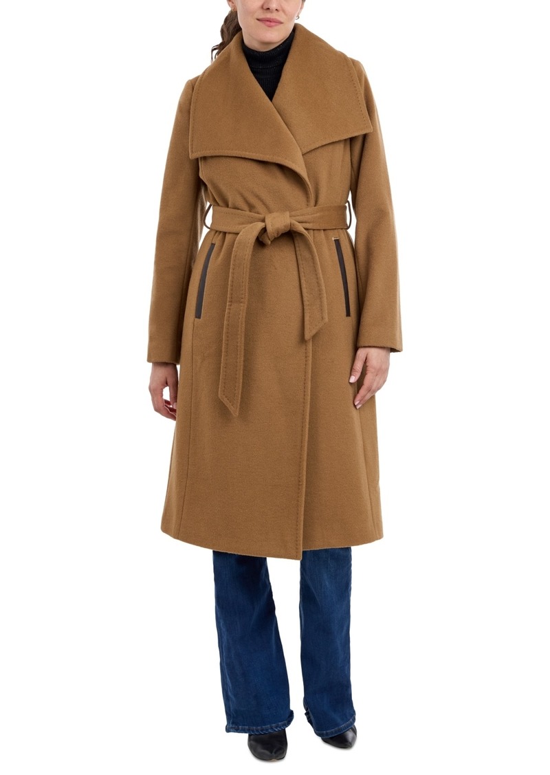 Michael Michael Kors Women's Belted Wrap Coat - Dark Camel