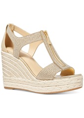 Michael Michael Kors Women's Berkley Mid Wedge Sandals - Pale Gold