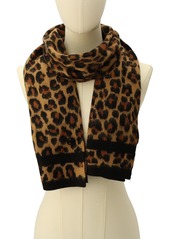 Michael Michael Kors Women's Brushed Three Color Leopard Scarf - Pearl Heather