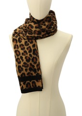 Michael Michael Kors Women's Brushed Three Color Leopard Scarf - Pearl Heather